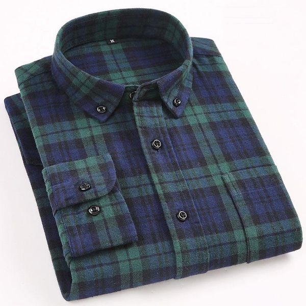 men's casual shirts cotton brushed flannel plaid long sleeve button-down collar checked fashion soft shirt, White;black
men's casual shirts cotton brushed flannel plaid long sleeve button-down collar checked fashion soft shirt, White;black