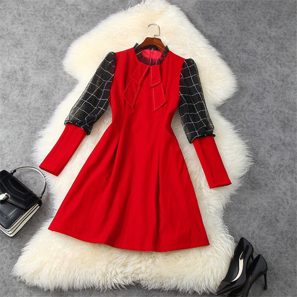 moda puff manga bowknot plaid mesh slices dressed in velvet spring from women women's clothing aline party dress, Black;gray
moda puff manga bowknot plaid mesh slices dressed in velvet spring from women women's clothing aline party dress, Black;gray
