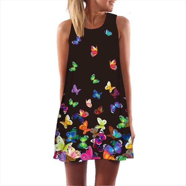 summer sleeveless loose beach womens dresses plus size bird floral digital print vintage vestidos, Black;gray
summer sleeveless loose beach womens dresses plus size bird floral digital print vintage vestidos, Black;gray