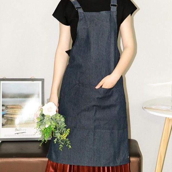 aprons black striped denim apron dirt-resistant & wear-resistant thin thickness suitable for four seasons
aprons black striped denim apron dirt-resistant & wear-resistant thin thickness suitable for four seasons
