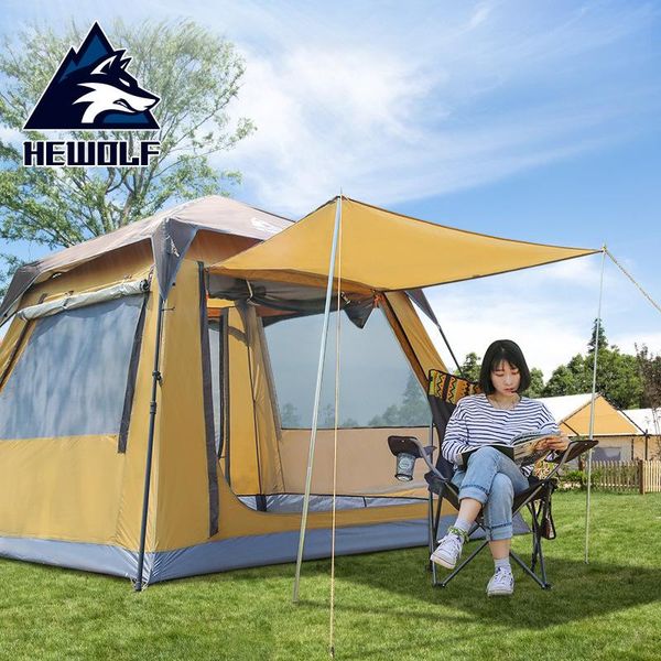 tents and shelters hewolf outdoor large 8-person full-automatic quick opening tent portable thickened double-layer rain proof camping picnic
tents and shelters hewolf outdoor large 8-person full-automatic quick opening tent portable thickened double-layer rain proof camping picnic