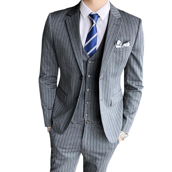 men's suits & blazers 2021 man suit trousers striped man's slim fit wedding groom's tuxedo plaid prom jacket pants vest waistco, White;black
men's suits & blazers 2021 man suit trousers striped man's slim fit wedding groom's tuxedo plaid prom jacket pants vest waistco, White;black