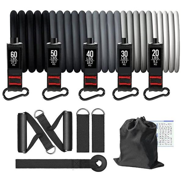 resistance bands set 200lb fitness workout pull rope sports exercise equipment for home gym muscle training
resistance bands set 200lb fitness workout pull rope sports exercise equipment for home gym muscle training