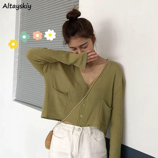 women's knits & tees cardigan women daily crop long sleeve harajuku all-match solid korean fashion casual white simple summer thin swee
women's knits & tees cardigan women daily crop long sleeve harajuku all-match solid korean fashion casual white simple summer thin swee