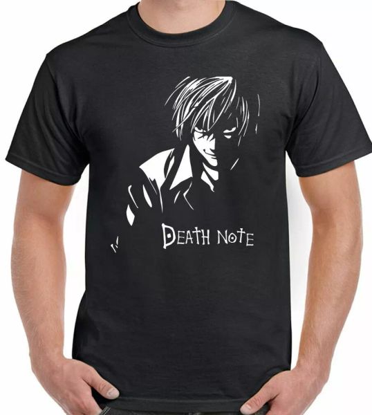 Death note t-shirt japanese anime manga kira ryuk yagami light shinigami man, White;black
Death note t-shirt japanese anime manga kira ryuk yagami light shinigami man, White;black