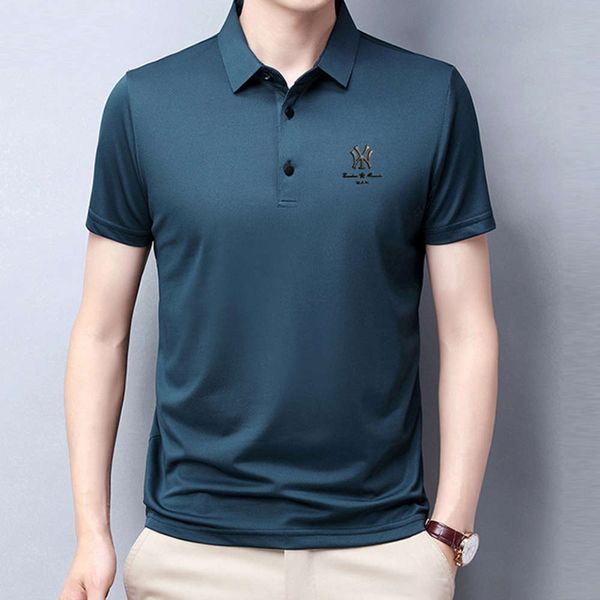 summer thin men's ice silk short sleeve t-shirt mulberry collar young and middle-aged lapel sweater shirt, White;black
summer thin men's ice silk short sleeve t-shirt mulberry collar young and middle-aged lapel sweater shirt, White;black