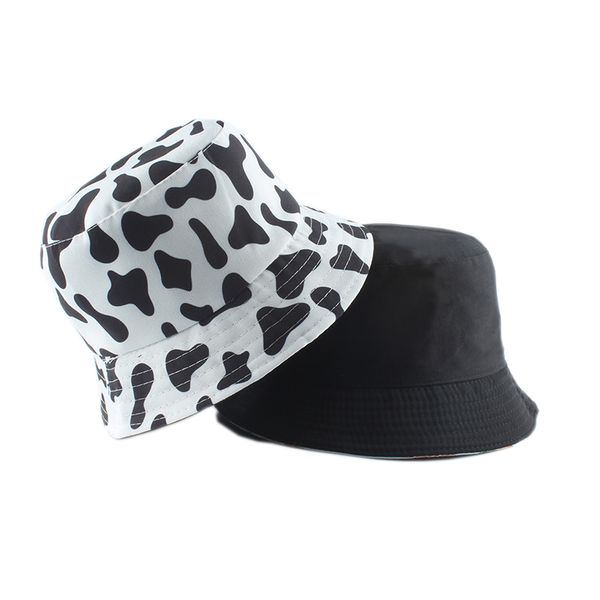fitted hat 2021 new fashion reversible black white cow print bucket hat summer sun caps for women men fisherman hat, Blue;gray
fitted hat 2021 new fashion reversible black white cow print bucket hat summer sun caps for women men fisherman hat, Blue;gray