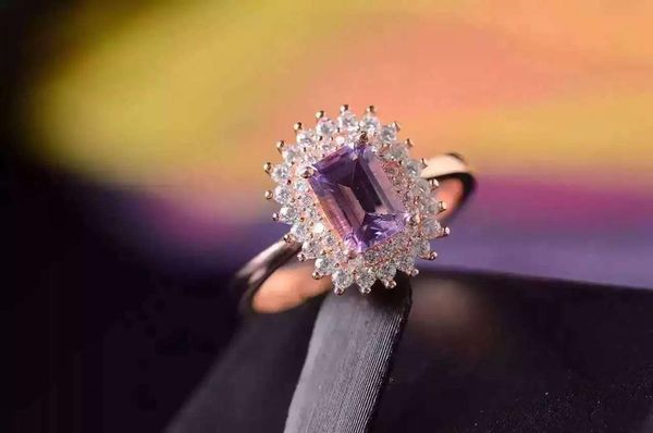 cluster rings natural and real amethyst sterling silver ring for womenbirthday gift party wedding, Golden;silver
cluster rings natural and real amethyst sterling silver ring for womenbirthday gift party wedding, Golden;silver