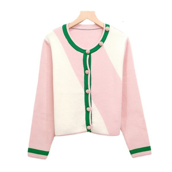 sweater knit autumn and winter 2021 women's wear round neck long sleeve short style contrast color stripe slim fit sweet ted cardigan t, White;black
sweater knit autumn and winter 2021 women's wear round neck long sleeve short style contrast color stripe slim fit sweet ted cardigan t, White;black