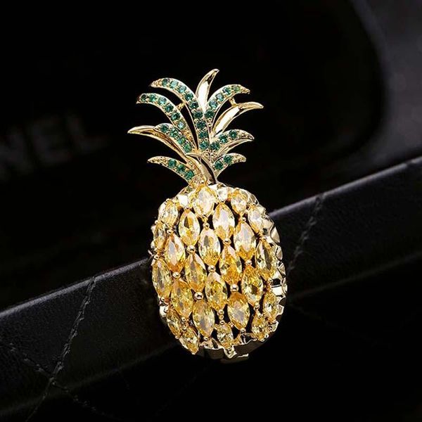 pins, brooches fashion sparkling golden cubic zirconia pineapple brooch for women metal sweater coat lapel pins jewelry, Gray
pins, brooches fashion sparkling golden cubic zirconia pineapple brooch for women metal sweater coat lapel pins jewelry, Gray