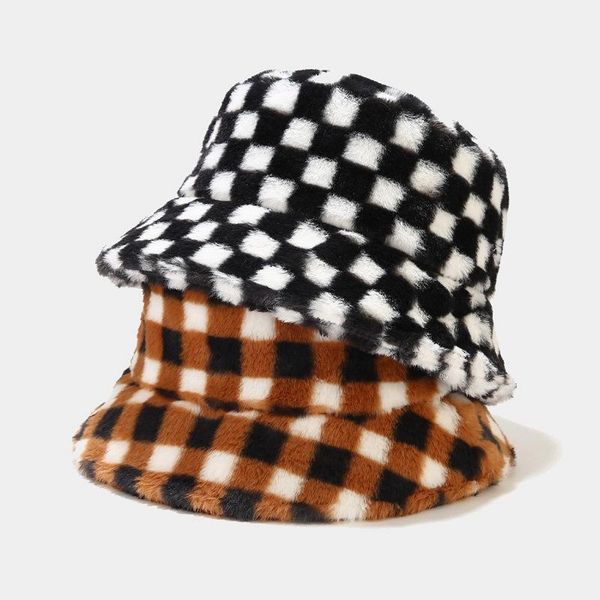 wide brim hats fashion winter faux fur fluffy bucket women plaid print outdoor warm sun hat soft velvet furly fisherman cap girl panama, Blue;gray
wide brim hats fashion winter faux fur fluffy bucket women plaid print outdoor warm sun hat soft velvet furly fisherman cap girl panama, Blue;gray