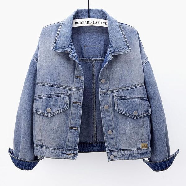 spring basic coat korean loose blue denim jacket women long-sleeve big pocket shirt jeans outerwear female clothing women's jackets, Black;brown
spring basic coat korean loose blue denim jacket women long-sleeve big pocket shirt jeans outerwear female clothing women's jackets, Black;brown