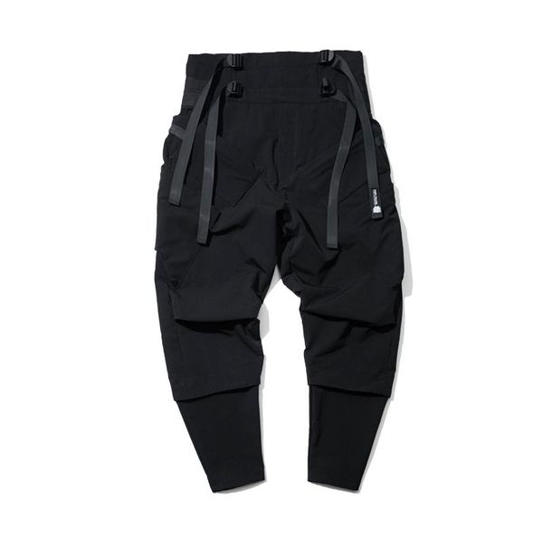 fashion overalls men's summer style hong kong leggings pants personality loose trousers, Black
fashion overalls men's summer style hong kong leggings pants personality loose trousers, Black