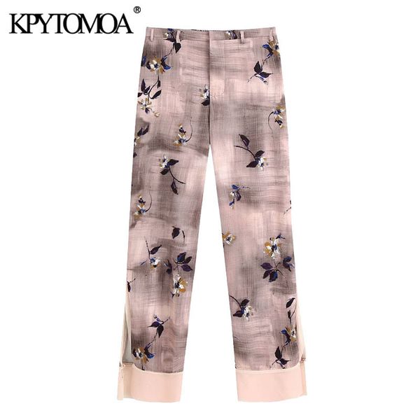 women chic fashion frayed trim printed pants vintage elastic waist buttons fly female trousers pantalones mujer 210416, Black;white
women chic fashion frayed trim printed pants vintage elastic waist buttons fly female trousers pantalones mujer 210416, Black;white