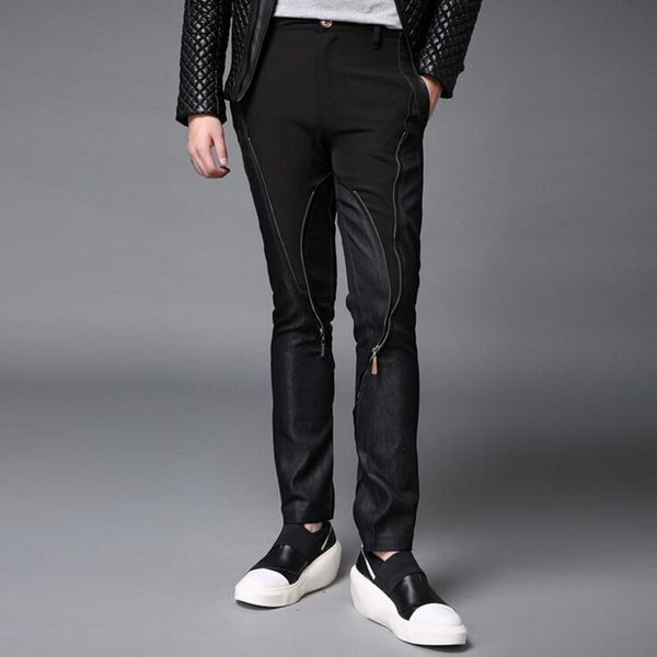 men's pants men spring autumn fashion black skinny hip hop punk with zippers mens slim fit casual trousers pantalon homme
men's pants men spring autumn fashion black skinny hip hop punk with zippers mens slim fit casual trousers pantalon homme