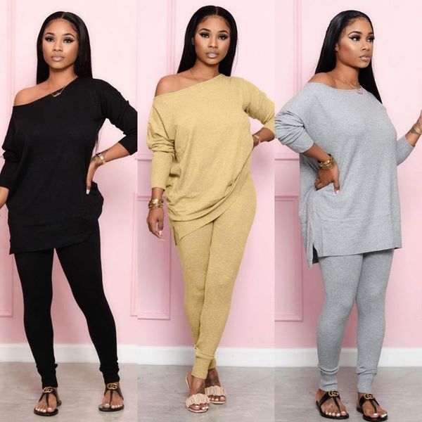women's tracksuits ueteey two-piece casual solid off shoulder women pant set, Gray
women's tracksuits ueteey two-piece casual solid off shoulder women pant set, Gray