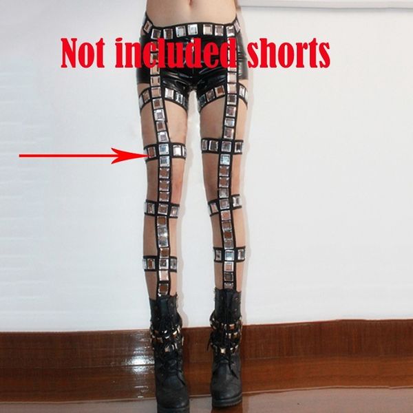 nightclub party ds female singer stage costumes dj trousers jazz dance diamond hollow pants not included shorts dwy1306, Black;red
nightclub party ds female singer stage costumes dj trousers jazz dance diamond hollow pants not included shorts dwy1306, Black;red