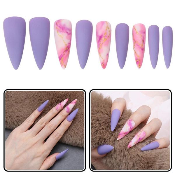 false nails women nail art jelly gum elegant purple pointed fake gradient color ballet tip, Red;gold
false nails women nail art jelly gum elegant purple pointed fake gradient color ballet tip, Red;gold