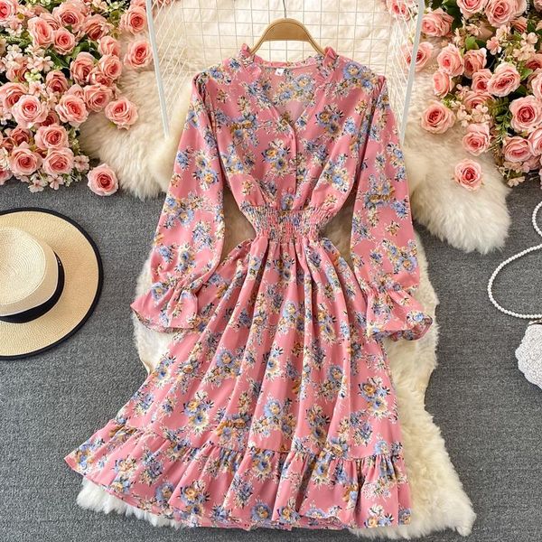 casual dresses autumn clothes for women long sleeve slim a-line robe 2021 ladies vintage dress fashion broken flower chiffon vestidos, Black;gray
casual dresses autumn clothes for women long sleeve slim a-line robe 2021 ladies vintage dress fashion broken flower chiffon vestidos, Black;gray
