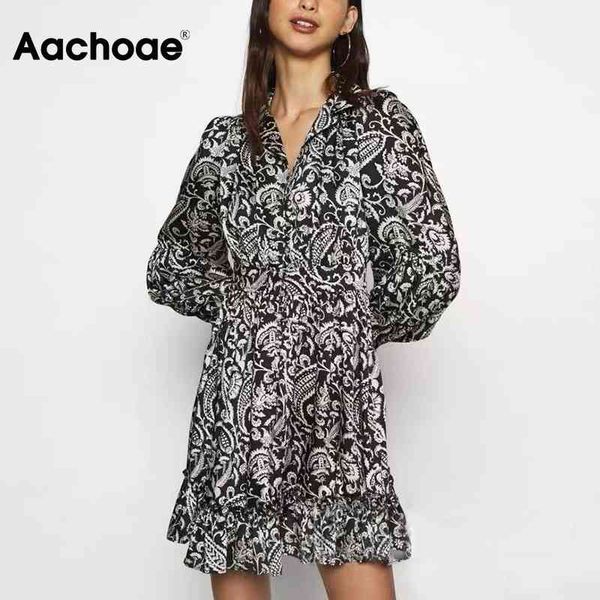 retro v neck mini women printed a line chic dresses long sleeve ruffles vintage dress spring robe femme 210413, Black;gray
retro v neck mini women printed a line chic dresses long sleeve ruffles vintage dress spring robe femme 210413, Black;gray