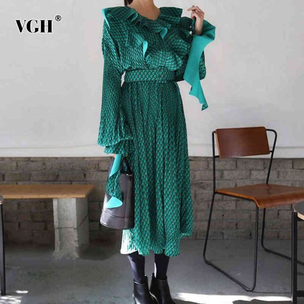 vgh patchwork loose dress for women v neck flare long sleeve ruched print plaid ruffles dresses female fashion clothing new 210421, Black;gray
vgh patchwork loose dress for women v neck flare long sleeve ruched print plaid ruffles dresses female fashion clothing new 210421, Black;gray