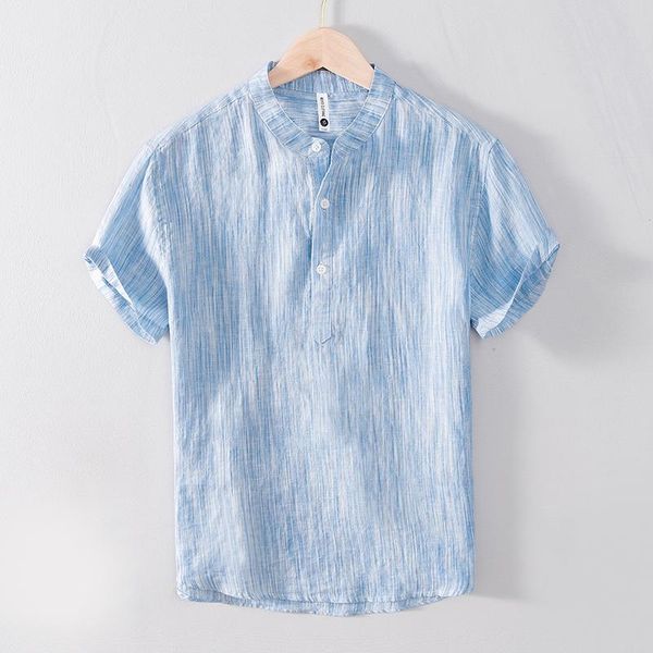100% linen style short-sleeved stand collar sky blue shirts men casual fashion comfortable shirt for chemise camisa men's, White;black
100% linen style short-sleeved stand collar sky blue shirts men casual fashion comfortable shirt for chemise camisa men's, White;black