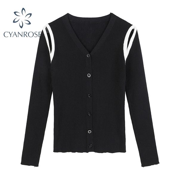 hollow out design knitted blouses women's cardigan long sleeve slim korean rib knitwear shirts female v neck 3 colors knit 210515, White
hollow out design knitted blouses women's cardigan long sleeve slim korean rib knitwear shirts female v neck 3 colors knit 210515, White