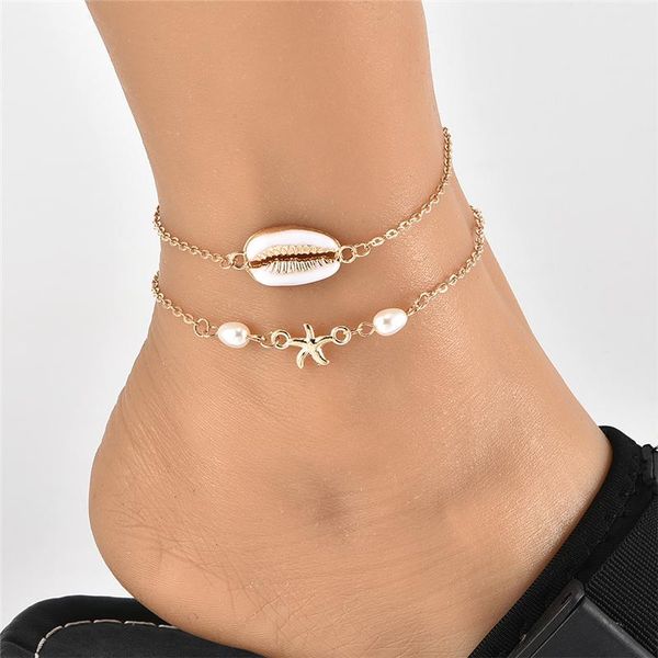 anklets summer two-piece retro shell starfish anklet ladies metal zinc alloy leg bracelet handmade bohemian jewelry 2021, Red;blue
anklets summer two-piece retro shell starfish anklet ladies metal zinc alloy leg bracelet handmade bohemian jewelry 2021, Red;blue