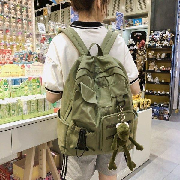 school bags nylon women backpack teenage girls green soft multi-pocket design campus student book for teen
school bags nylon women backpack teenage girls green soft multi-pocket design campus student book for teen