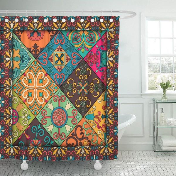 shower curtains colorful portuguese tiles in talavera azulejo moroccan mexican ornaments curtain waterproof polyester fabric 60 x 72 inch
shower curtains colorful portuguese tiles in talavera azulejo moroccan mexican ornaments curtain waterproof polyester fabric 60 x 72 inch
