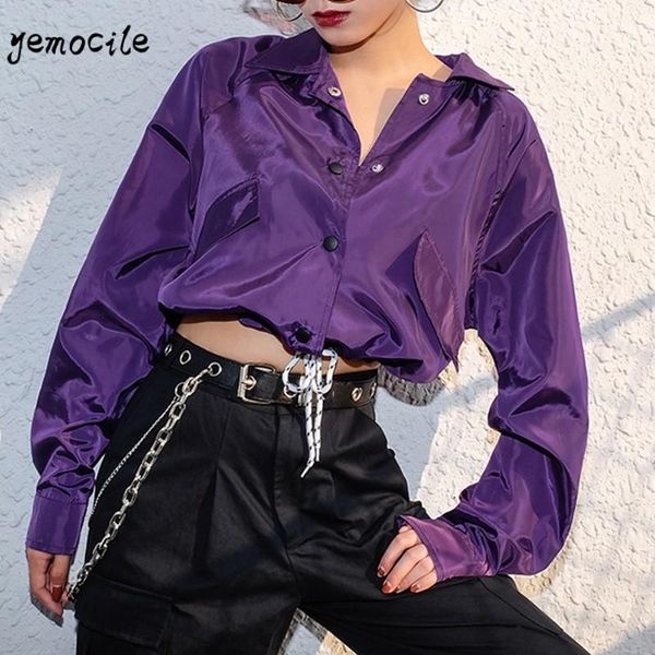 women's jackets autumn women jacket hooded windbreaker crop purple button lapel casual long sleeves coats streetwear outwear short, Black;brown
women's jackets autumn women jacket hooded windbreaker crop purple button lapel casual long sleeves coats streetwear outwear short, Black;brown