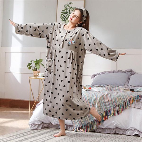 women's sleepwear night skirt oversized female size fat mm round neck fashion nightgown home service simple bathrobe maternity pijamas, Black;red
women's sleepwear night skirt oversized female size fat mm round neck fashion nightgown home service simple bathrobe maternity pijamas, Black;red