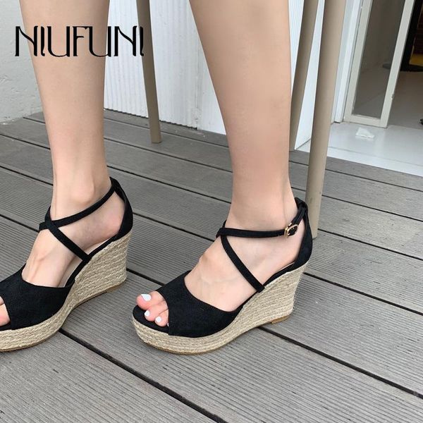dress shoes wedge sandals rope cross buckle strap peep toe ladies roman summer 2021 casual rattan platform women's hollow, Black
dress shoes wedge sandals rope cross buckle strap peep toe ladies roman summer 2021 casual rattan platform women's hollow, Black