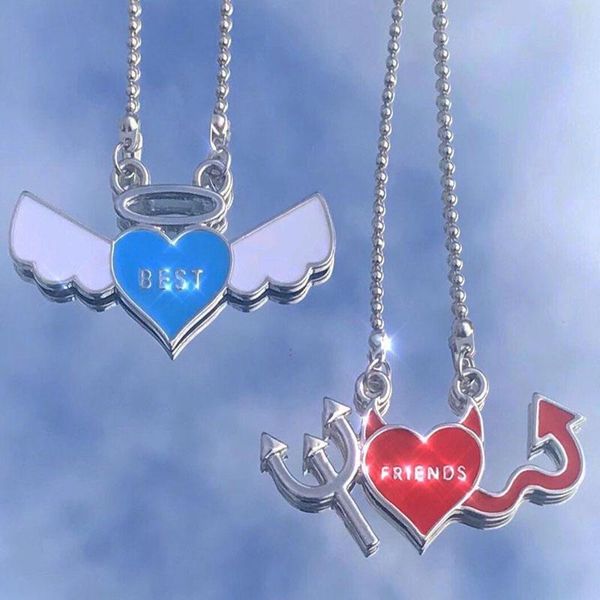 pendant necklaces vintage angel devil metal necklace for women men punk cool friends gifts harajuku choker fashion jewelry, Silver
pendant necklaces vintage angel devil metal necklace for women men punk cool friends gifts harajuku choker fashion jewelry, Silver