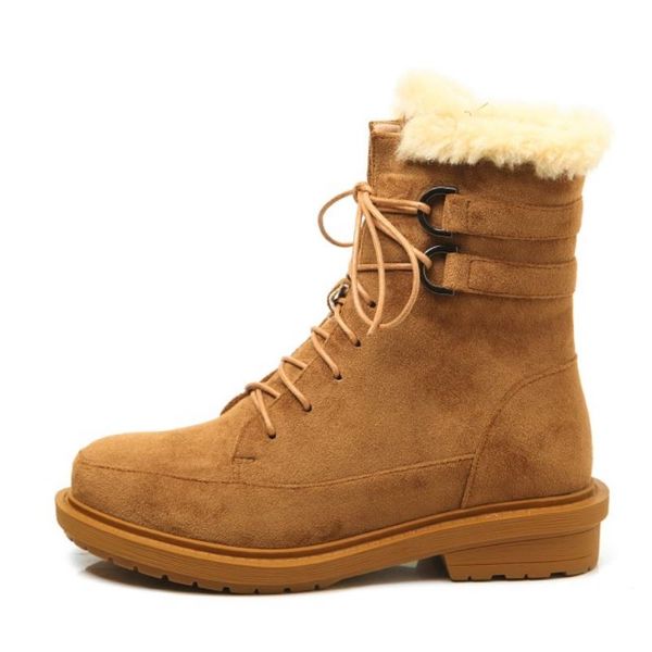 women ankle snow boots metal buckle shoes flock round toe flats plush fur warm boots winter size 34-39, Black
women ankle snow boots metal buckle shoes flock round toe flats plush fur warm boots winter size 34-39, Black
