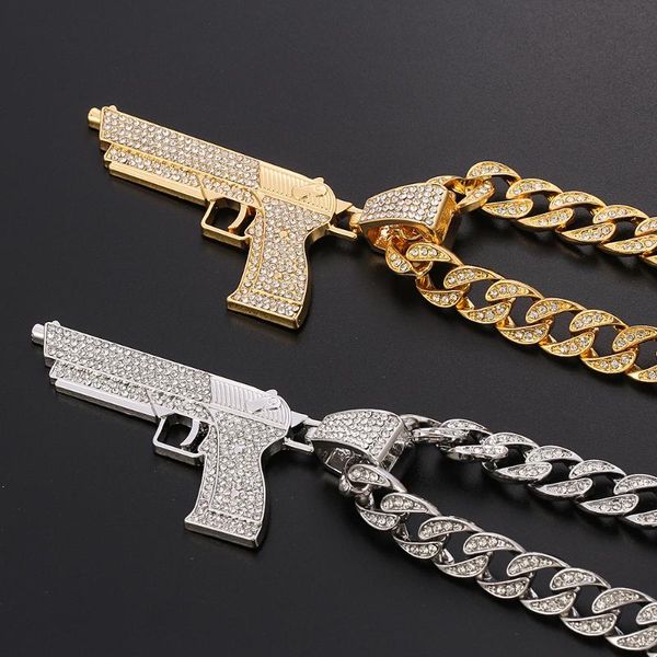 pendant necklaces fashion pistol punk hip-hop cuban necklace cool personality charm collar chain gun for man birthday gift party jewelry, Silver
pendant necklaces fashion pistol punk hip-hop cuban necklace cool personality charm collar chain gun for man birthday gift party jewelry, Silver
