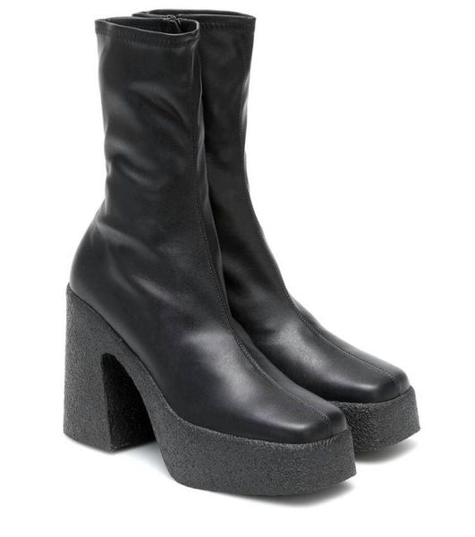 boots chunky ankle platform bootie faux leather square toe gum sole side zip-up brand 2021 autumn winter women casual shoes 33, Black
boots chunky ankle platform bootie faux leather square toe gum sole side zip-up brand 2021 autumn winter women casual shoes 33, Black