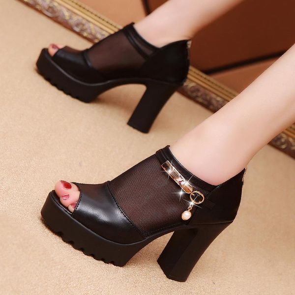 sandals comfortable women square high heel 10cm summer shoes woman pumps flower net hollow peep toe gladiator white, Black
sandals comfortable women square high heel 10cm summer shoes woman pumps flower net hollow peep toe gladiator white, Black