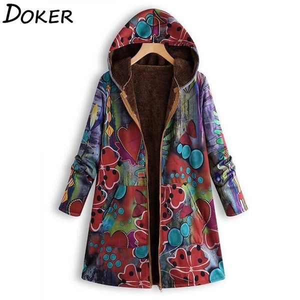 womens print coat autumn winter vintage long sleeve cusual loose oversized hooded plus velvet thick warm coats and jackets 210604, Black;brown
womens print coat autumn winter vintage long sleeve cusual loose oversized hooded plus velvet thick warm coats and jackets 210604, Black;brown