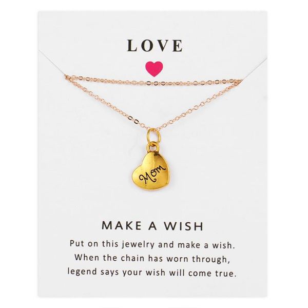 pendant necklaces mom dad mother's day father's gift family chokers with wish card for women gifts 1pcs, Silver
pendant necklaces mom dad mother's day father's gift family chokers with wish card for women gifts 1pcs, Silver
