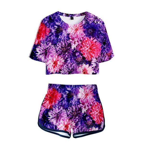 men's t-shirts trendy colorful flowers rose 3d print girls dew navel two piece set women short sleeve crop t-shirts+shorts tracksuit, White;black
men's t-shirts trendy colorful flowers rose 3d print girls dew navel two piece set women short sleeve crop t-shirts+shorts tracksuit, White;black