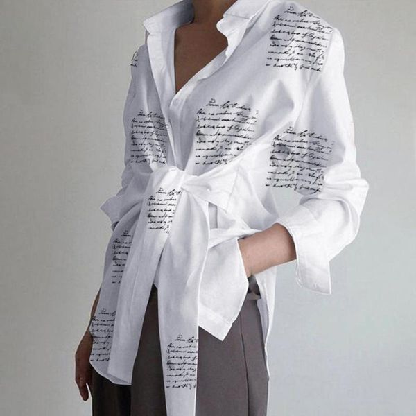 women's blouses & shirts women long sleeve blouse casual lace up lapel neck asymmetric spring blusas femininas mujer de moda 2021, White
women's blouses & shirts women long sleeve blouse casual lace up lapel neck asymmetric spring blusas femininas mujer de moda 2021, White