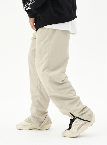 running pants side zipper men's loose straight knit trousers large size quick dry trend small foot wide leg streetwear hip hop buttoms, Black;blue
running pants side zipper men's loose straight knit trousers large size quick dry trend small foot wide leg streetwear hip hop buttoms, Black;blue