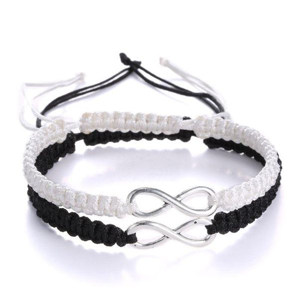 link, chain f2td 2pcs infinity love figure 8 friendship bracelet braided kit, Black
link, chain f2td 2pcs infinity love figure 8 friendship bracelet braided kit, Black