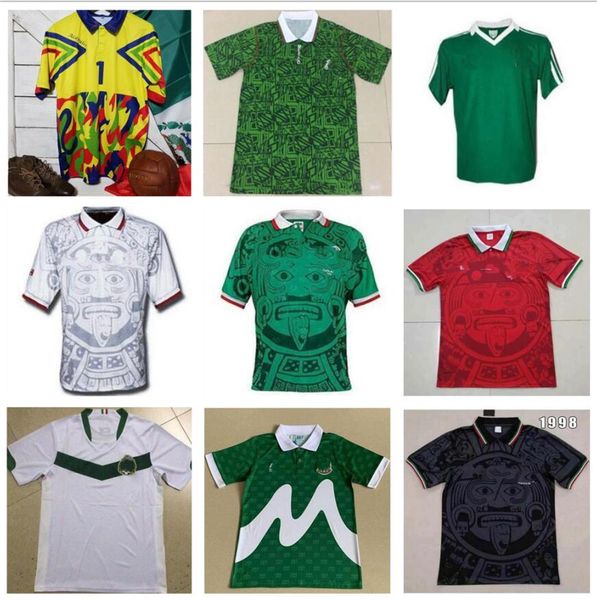 mexico retro soccer jersey 1998 home away football shirts blanco hernandez jeresy men vintage uniform camiseta futbol, Black;yellow
mexico retro soccer jersey 1998 home away football shirts blanco hernandez jeresy men vintage uniform camiseta futbol, Black;yellow