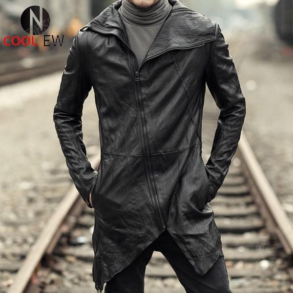 men's leather & faux england style mens genuine long jacket street zipper moto biker sheepskin coat brand designer black outerwear xs-3
men's leather & faux england style mens genuine long jacket street zipper moto biker sheepskin coat brand designer black outerwear xs-3