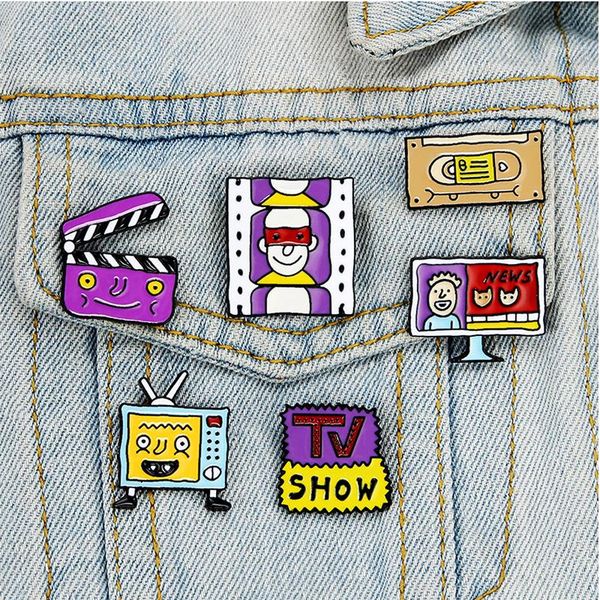 pins, brooches cartoon style tv show videotape creative screen brooch fun alloy purple drop oil film women decorative needle pin, Gray
pins, brooches cartoon style tv show videotape creative screen brooch fun alloy purple drop oil film women decorative needle pin, Gray