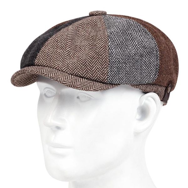berets retro herringbone sboy cap for men stitching autumn winter vintage painter octagonal hats tide gorras, Blue;gray
berets retro herringbone sboy cap for men stitching autumn winter vintage painter octagonal hats tide gorras, Blue;gray