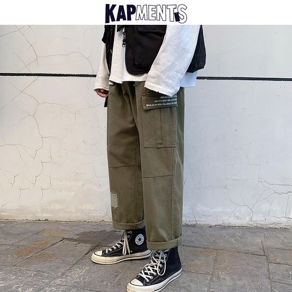 men vintage harajuku streetwear cargo pants 2021 overalls mens korean kpop joggers male fashions pockets trousers men's, Black
men vintage harajuku streetwear cargo pants 2021 overalls mens korean kpop joggers male fashions pockets trousers men's, Black