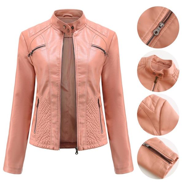 women's jackets women pu leather keeps warm coat fashion long sleeve solid color female jacket 2021 autumn winter #t3g, Black;brown
women's jackets women pu leather keeps warm coat fashion long sleeve solid color female jacket 2021 autumn winter #t3g, Black;brown